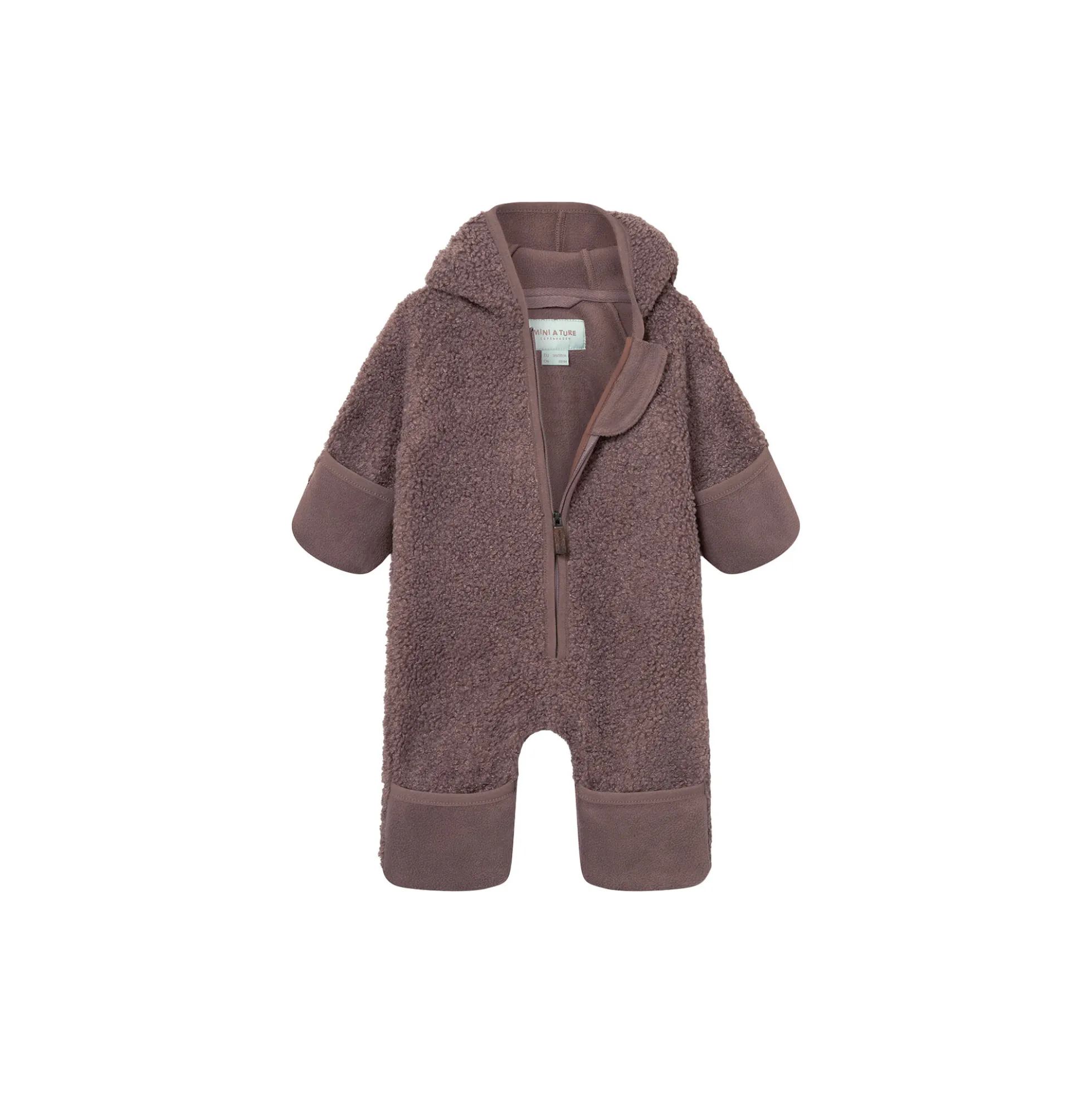 MATADEL Teddyfleece Jumpsuit, peppercorn plum