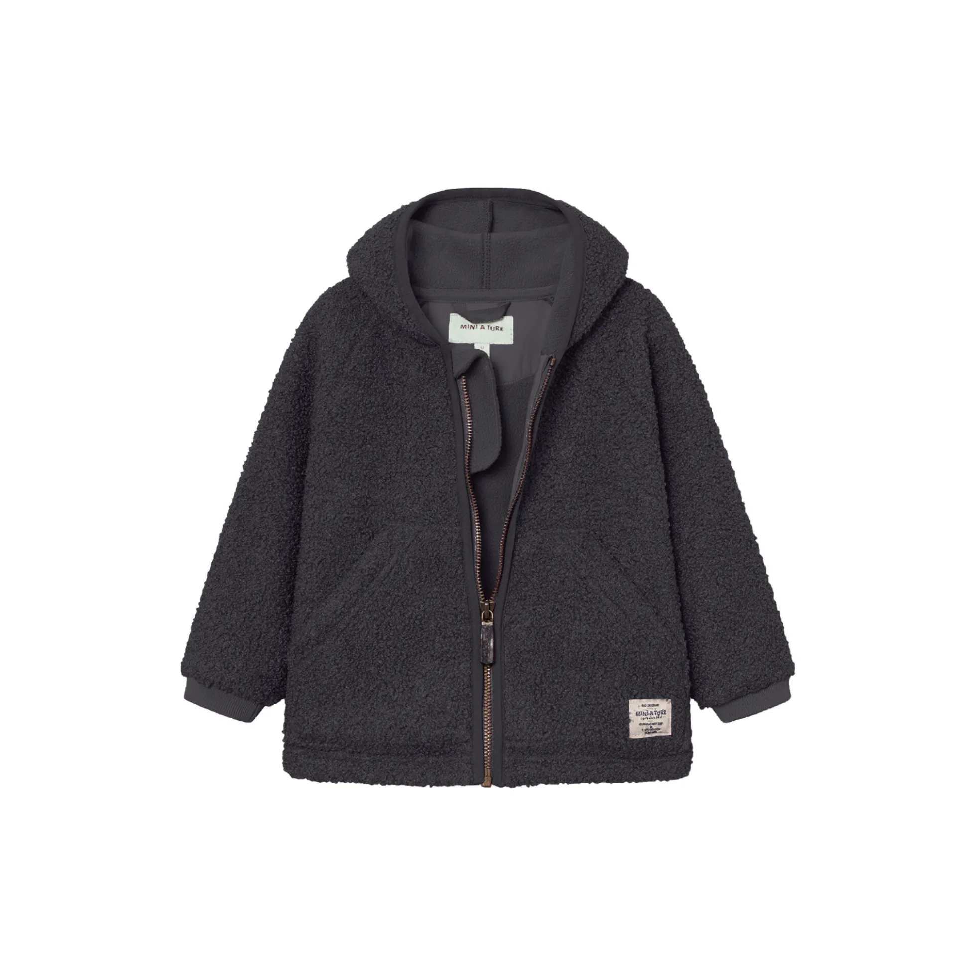 MATLIFF Teddyfleece Jacket, forged iron blue