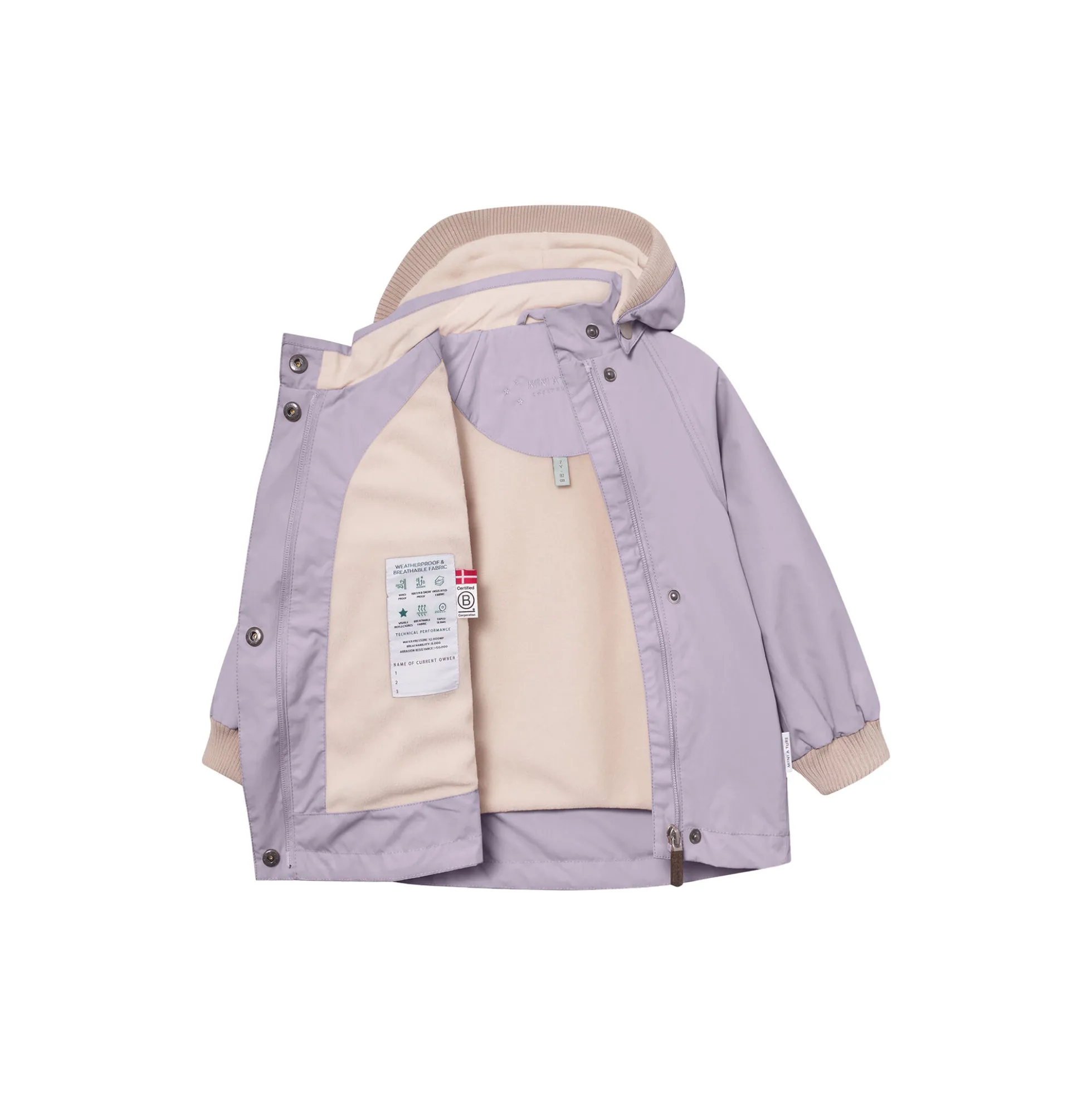 MATWAI Fleece Lined Jacket, minimal lilac