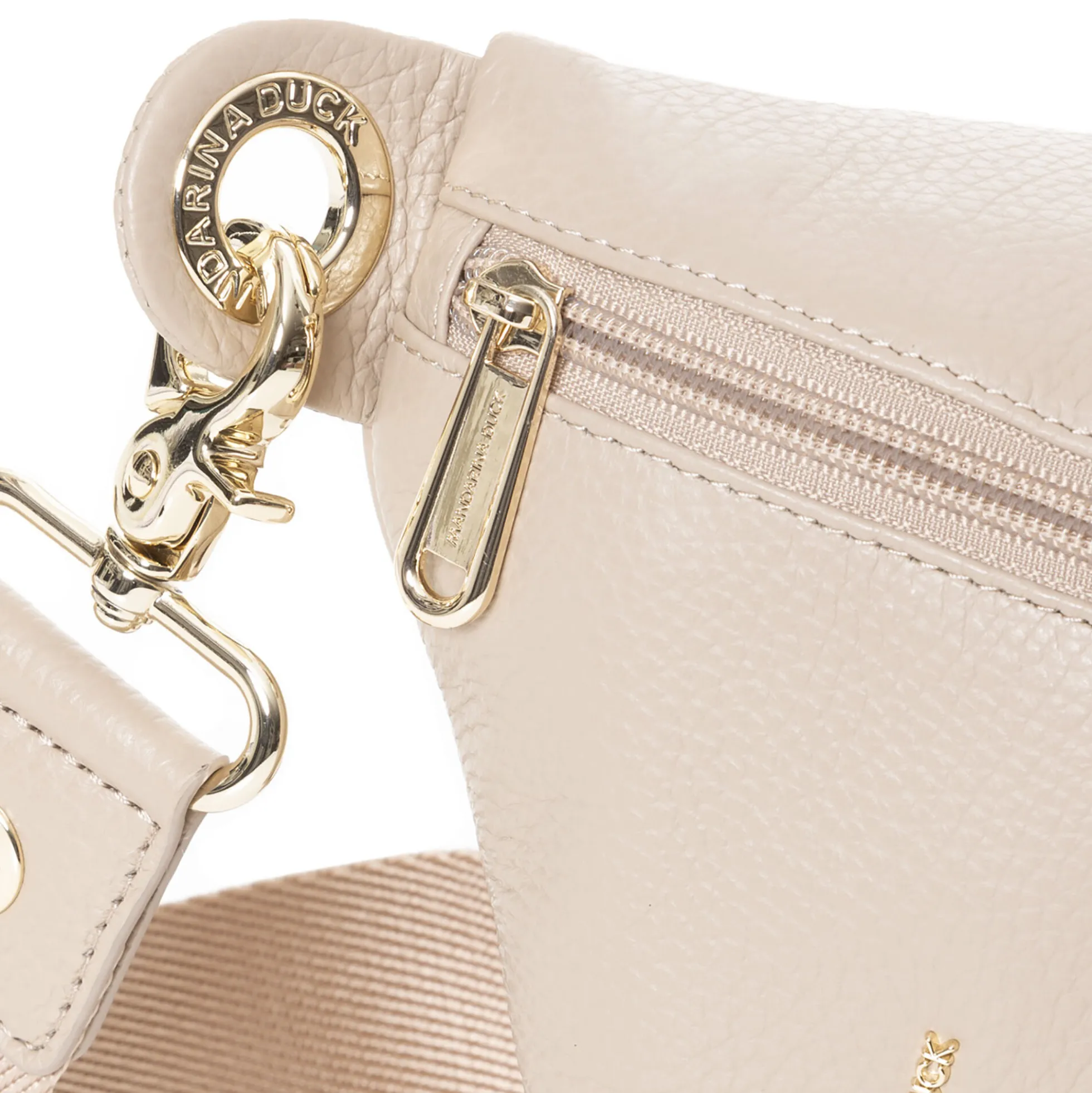 Mellow Leather Bum Bag, warm taupe