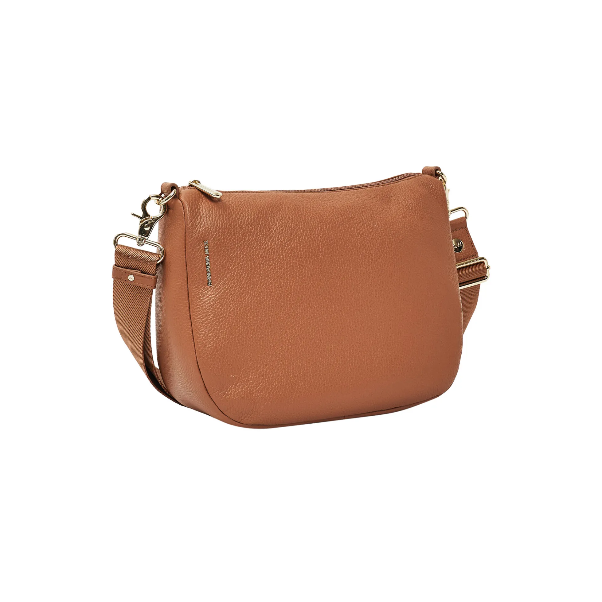 MELLOW LEATHER HOBO, pecan nut