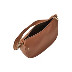 MELLOW LEATHER HOBO, pecan nut