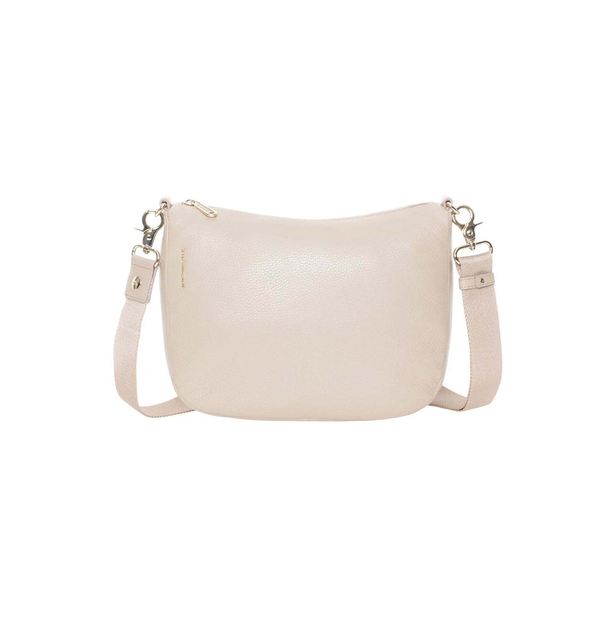 Mellow Leather Hobo, warm taupe