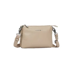 Mellow Leather Pochette, warm taupe