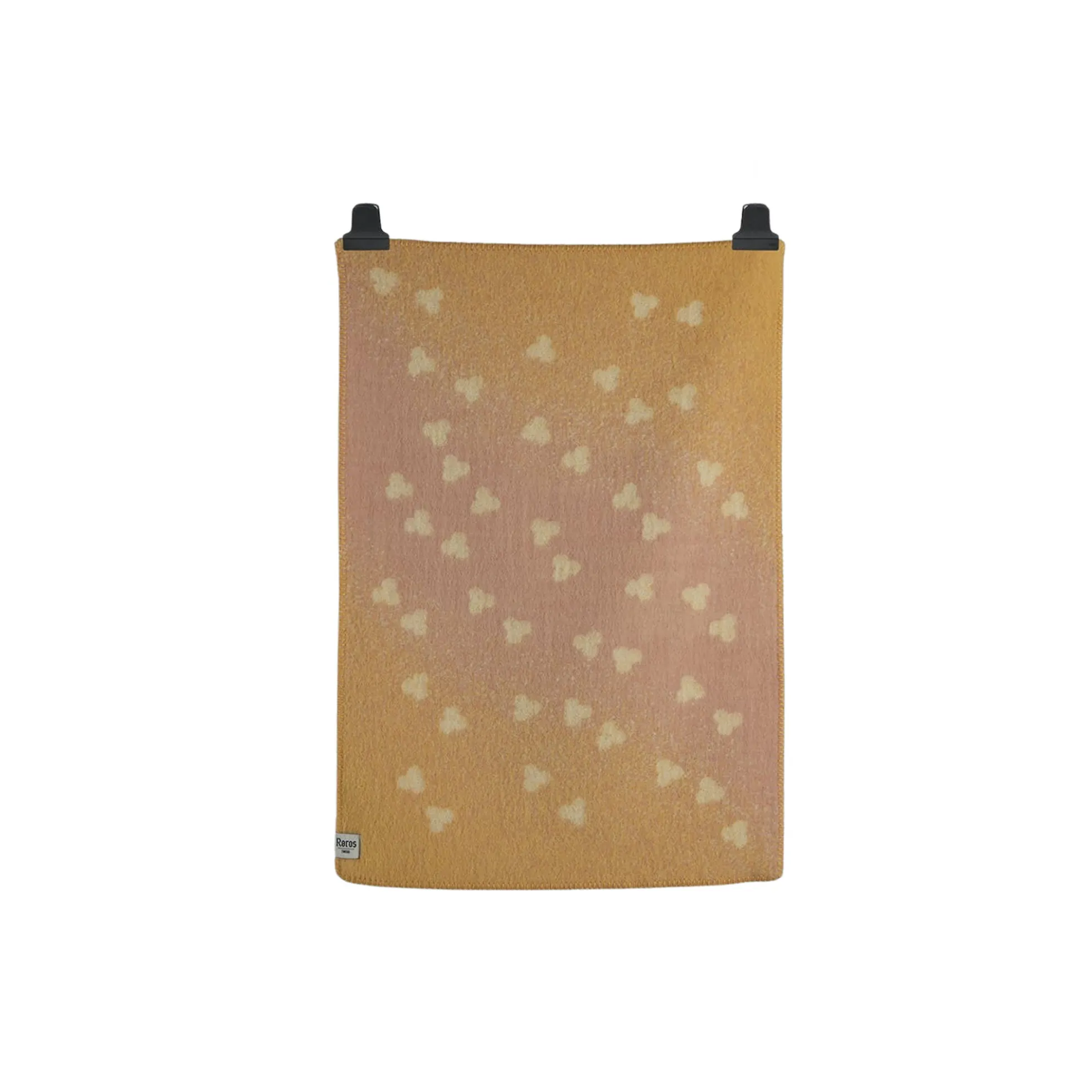 MELVIN Baby Size Throw, light pink/yellow