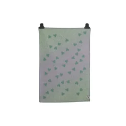 MELVIN Baby Size Throw, turquoise/lavender