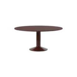 Midst Table, dark red linoleum/dark red