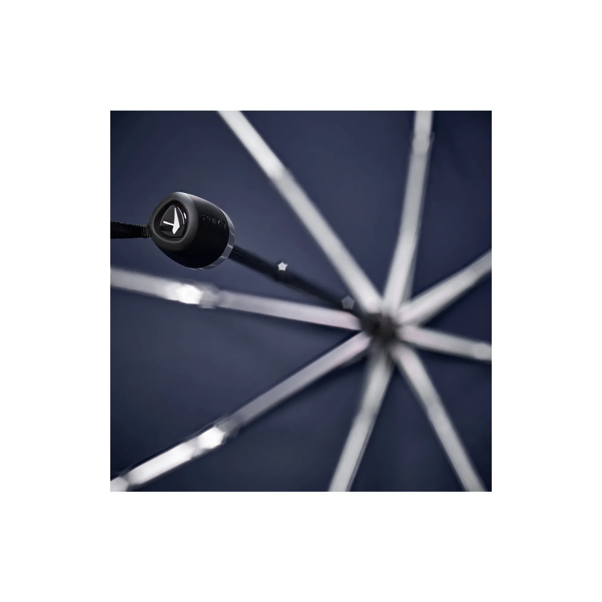 Mini foldable storm umbrella, midnight blue