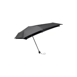 Mini foldable storm umbrella, pure black
