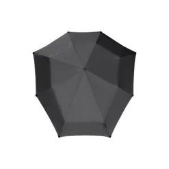 Mini foldable storm umbrella, pure black