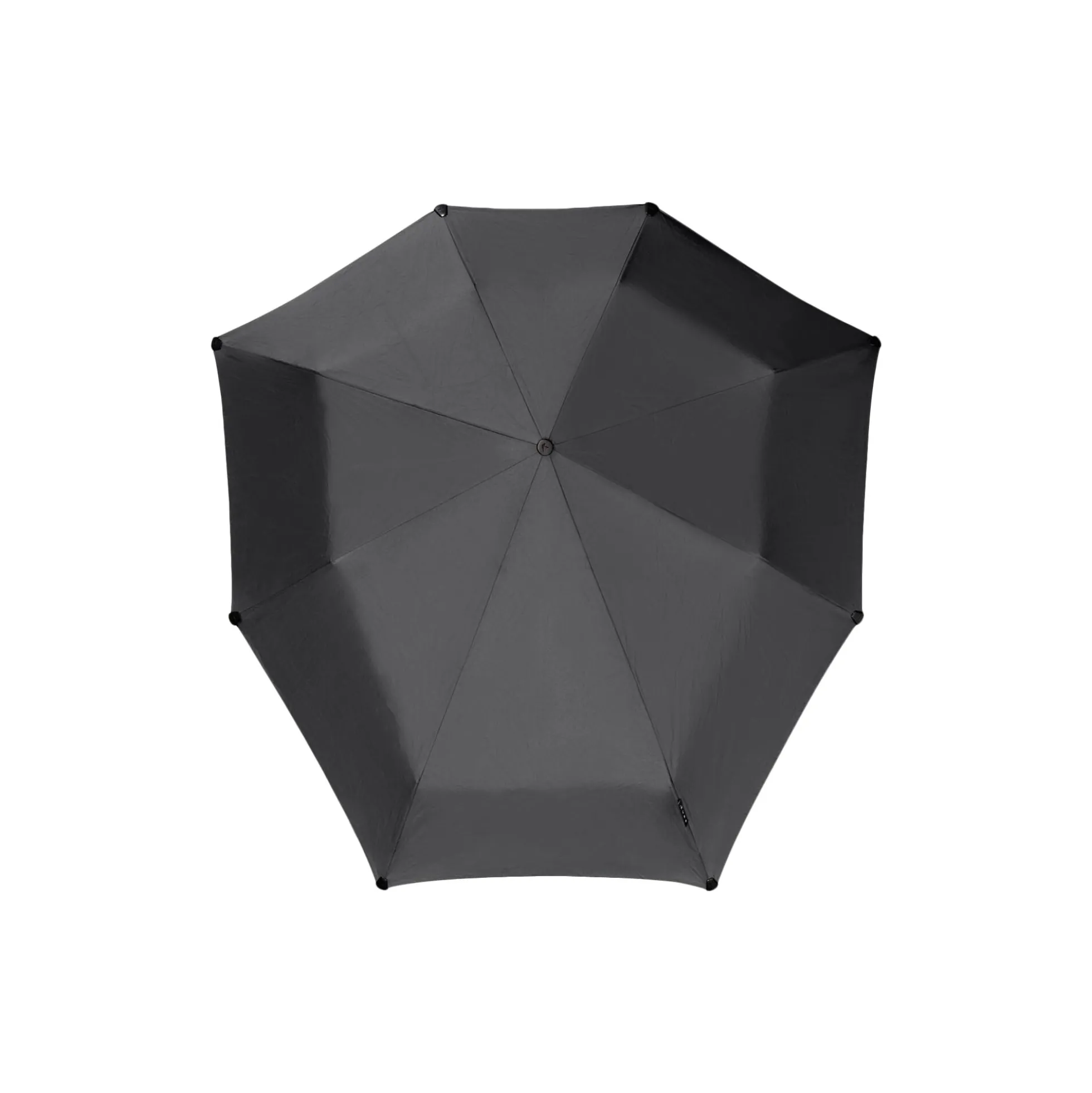 Mini foldable storm umbrella, pure black