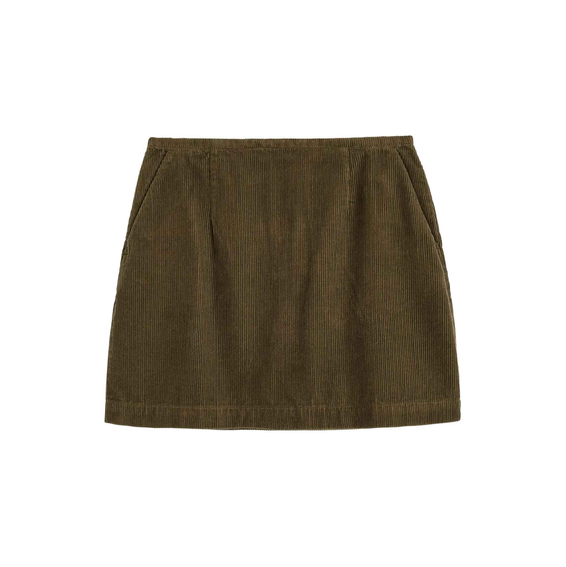 Mini Skirt Corduroy, bark