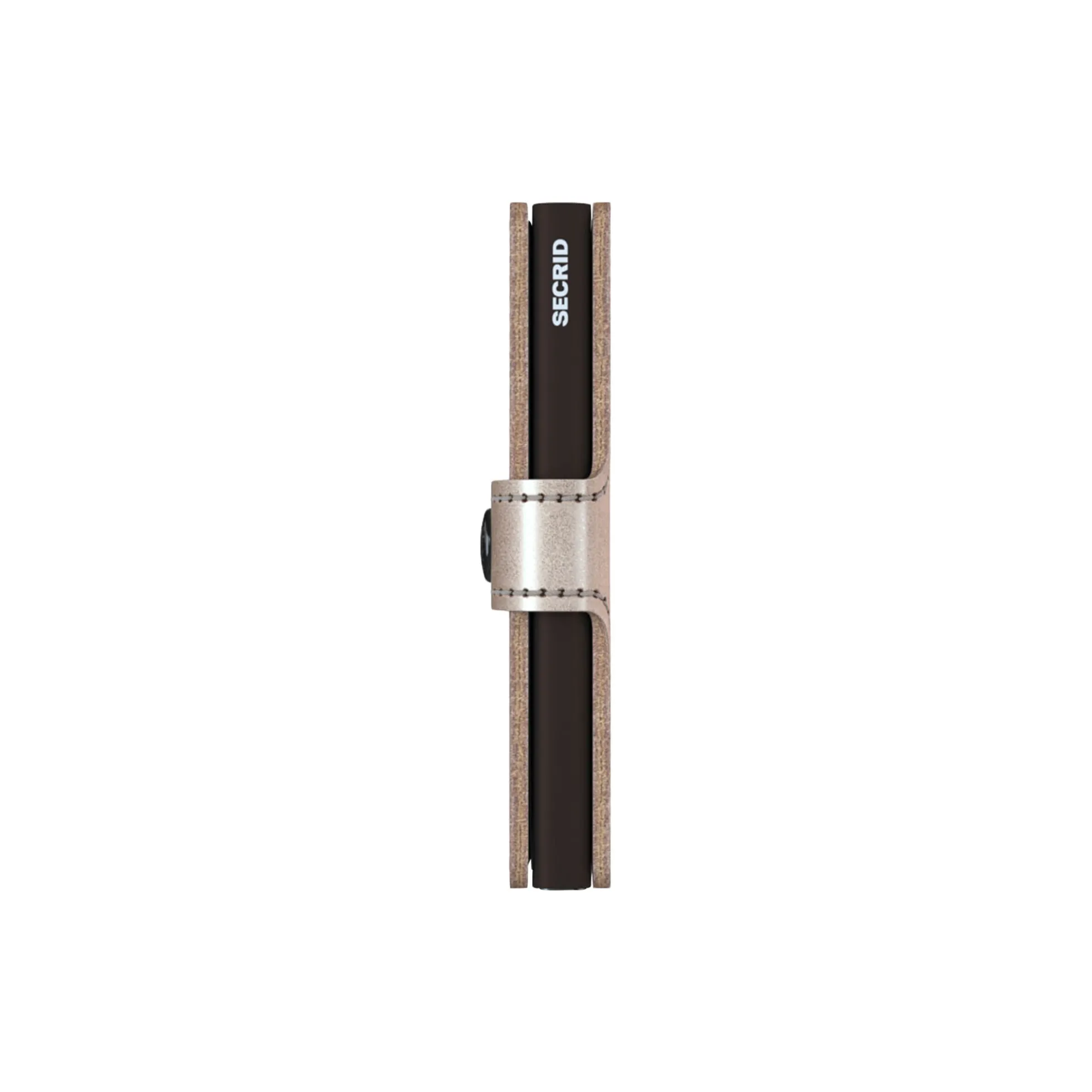 Miniwallet, metallic champagne/brown