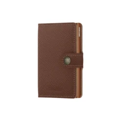 Miniwallet, saffiano caramel