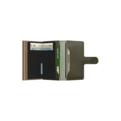 Miniwallet, saffiano olive