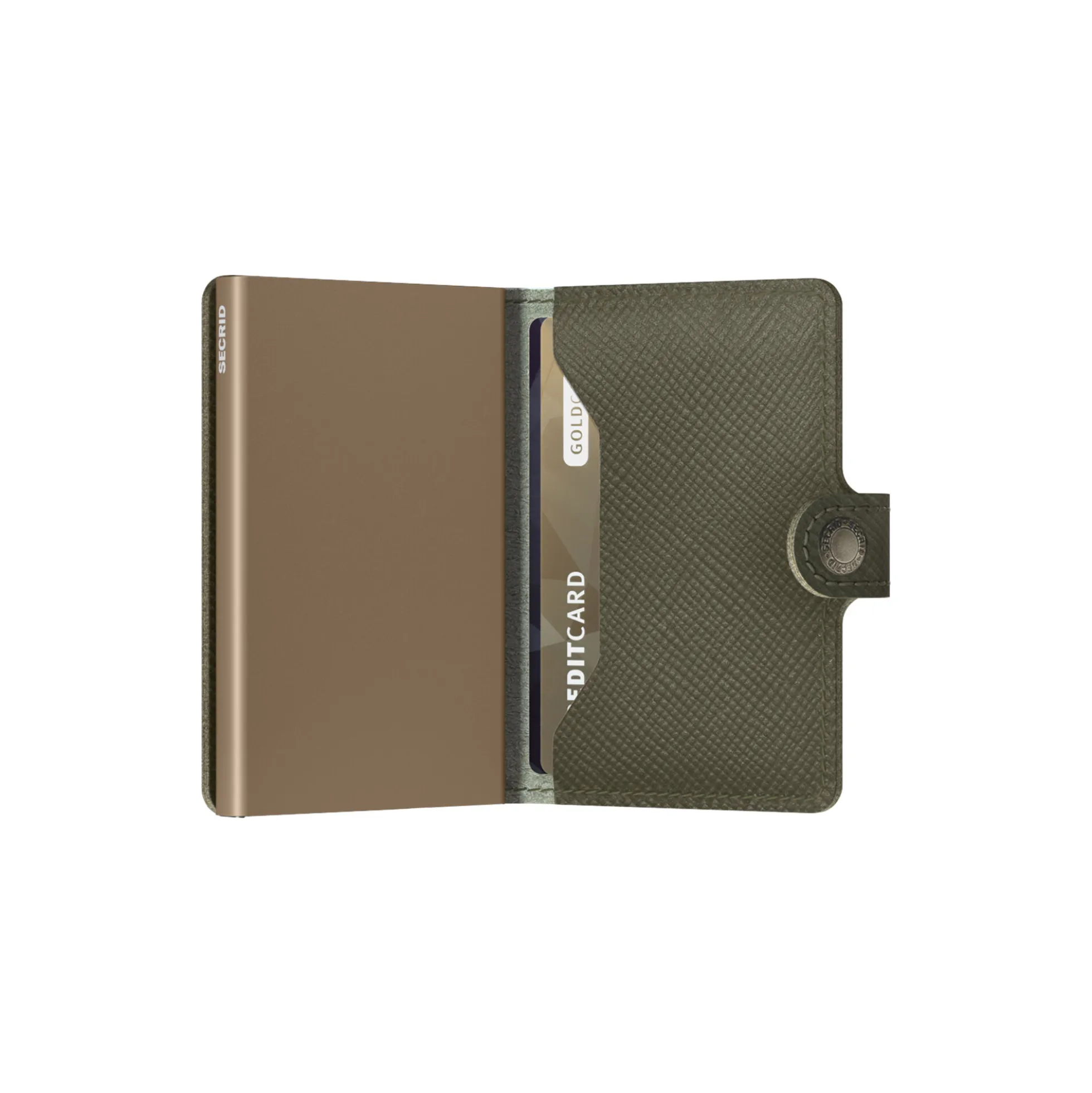 Miniwallet, saffiano olive