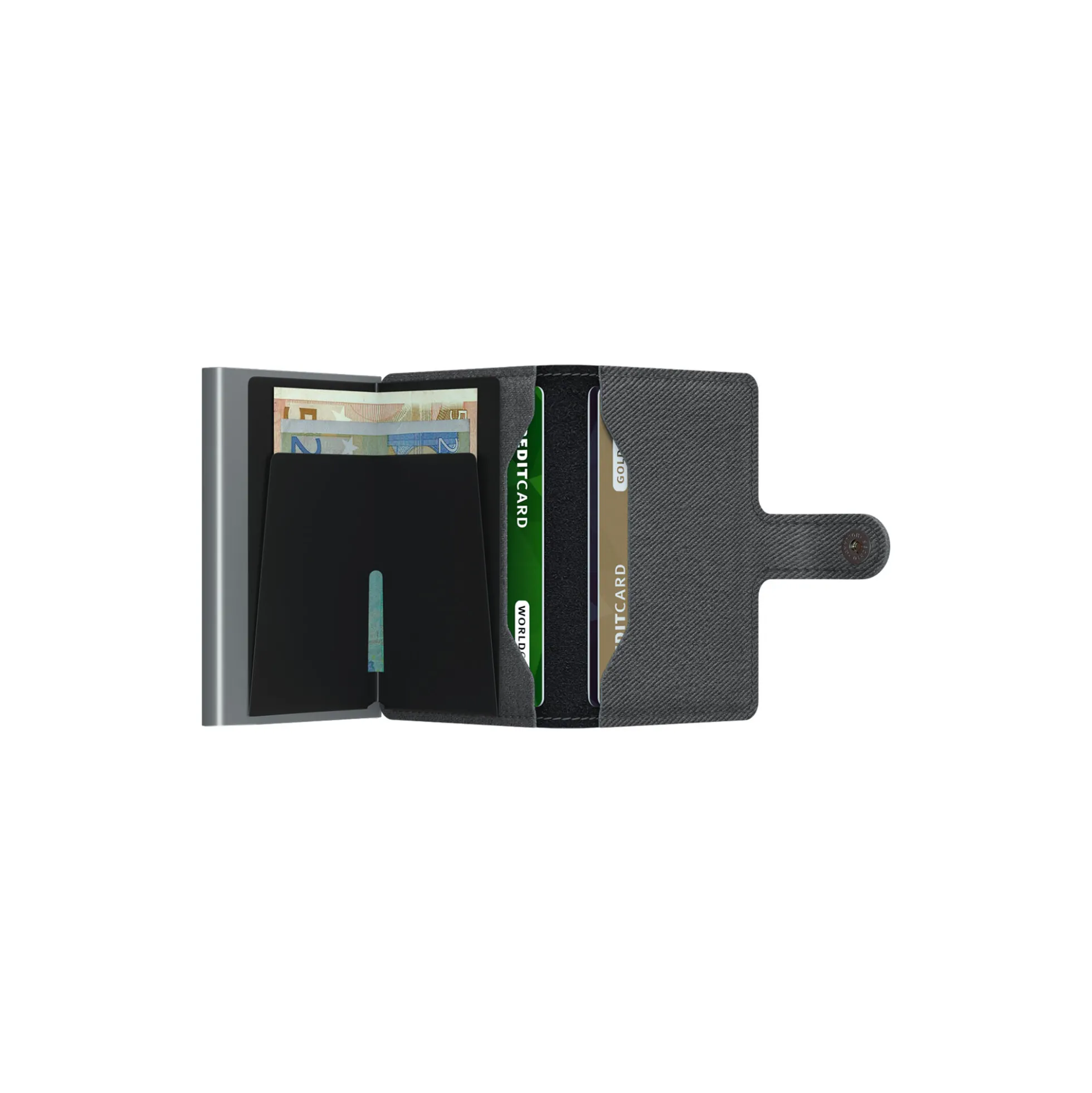 Miniwallet, twist grey