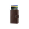 Miniwallet, vegetable tanned espresso/brown