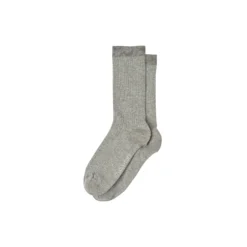 Minna bomuld sok, grey melange