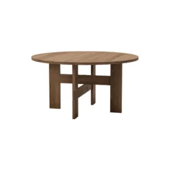 Mio Table Ø140, stained oak