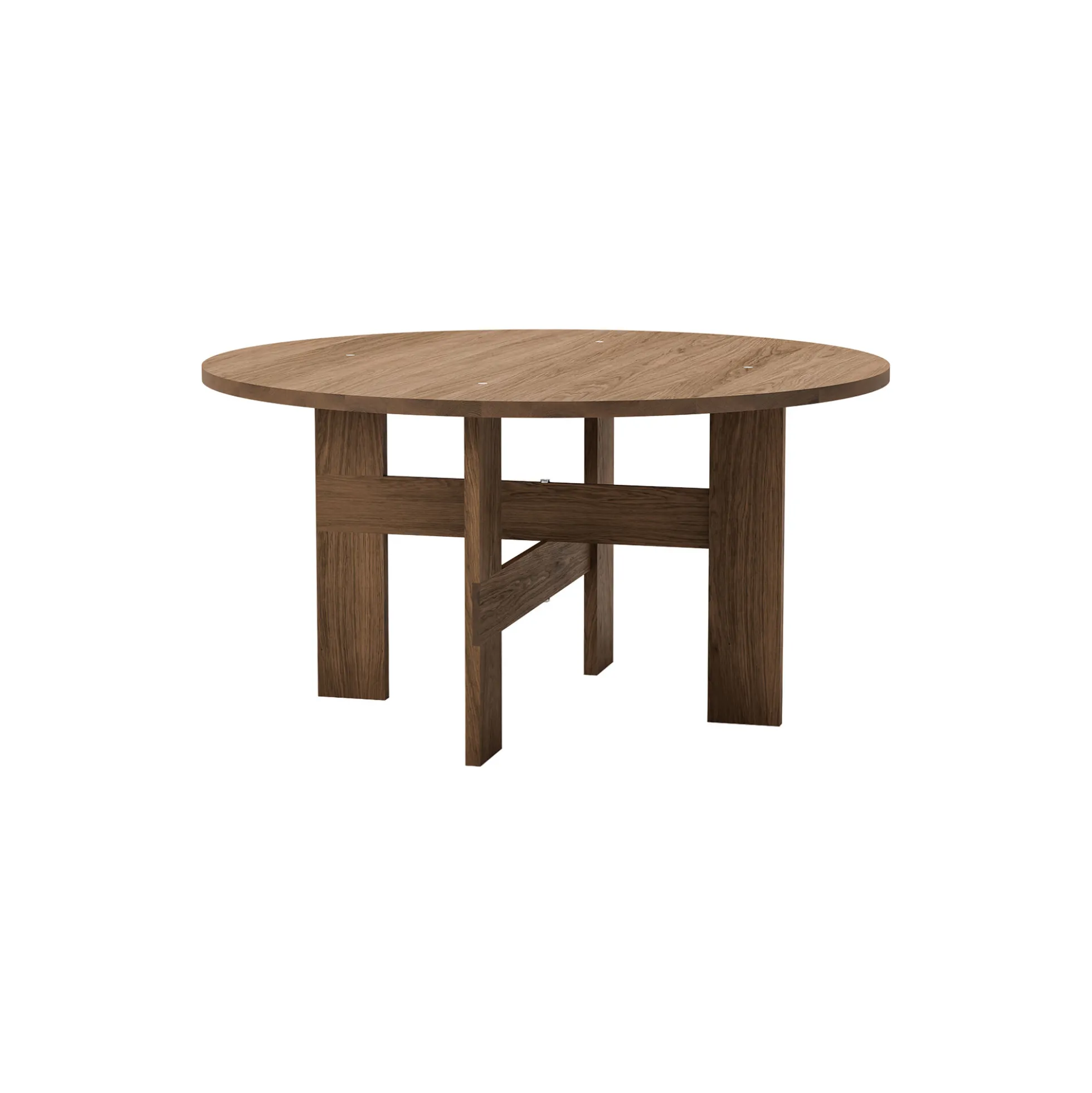Mio Table Ø140, stained oak