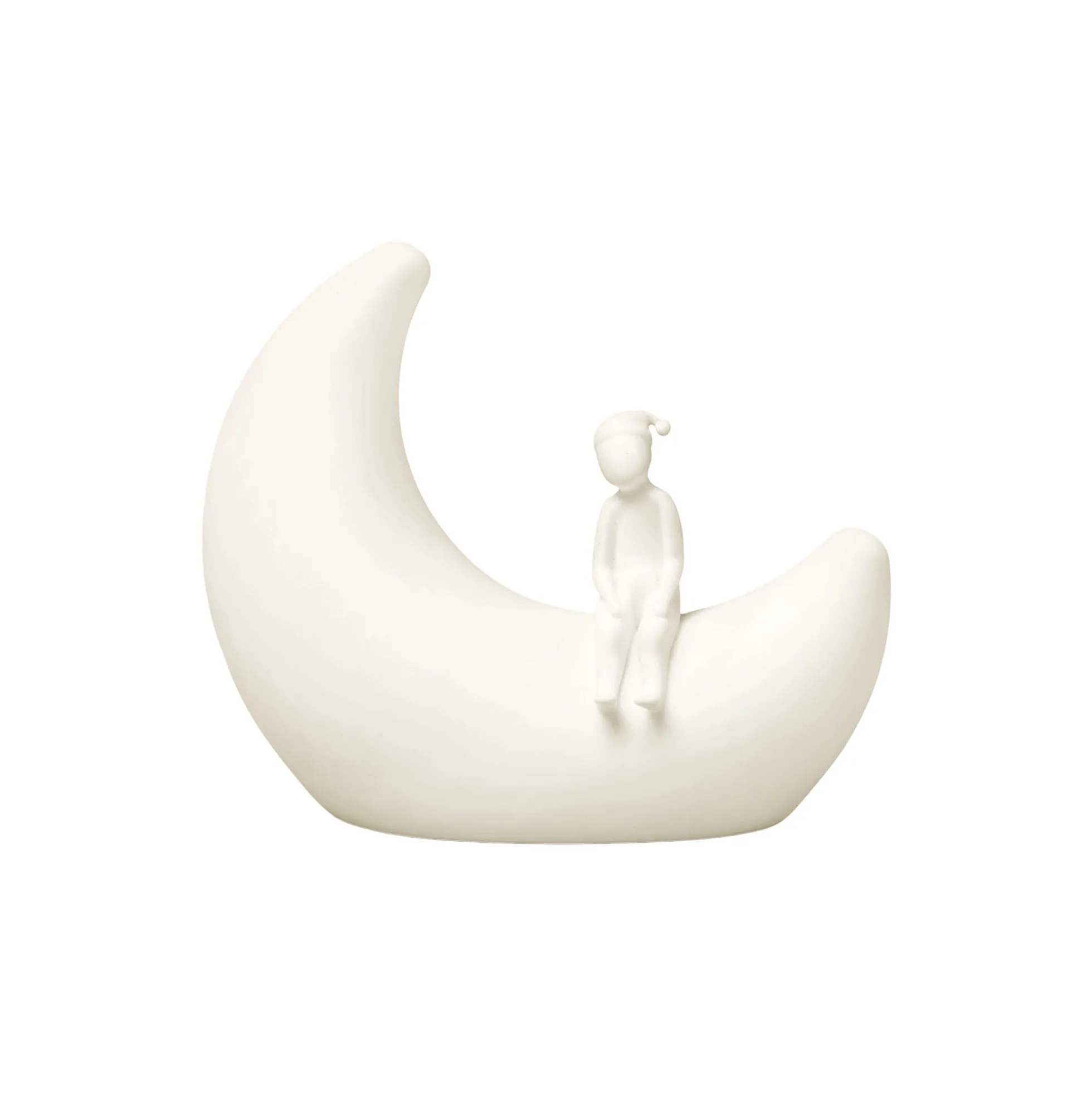 Måne natlampe, off-white