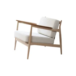 Model 107 loungestol, hvid