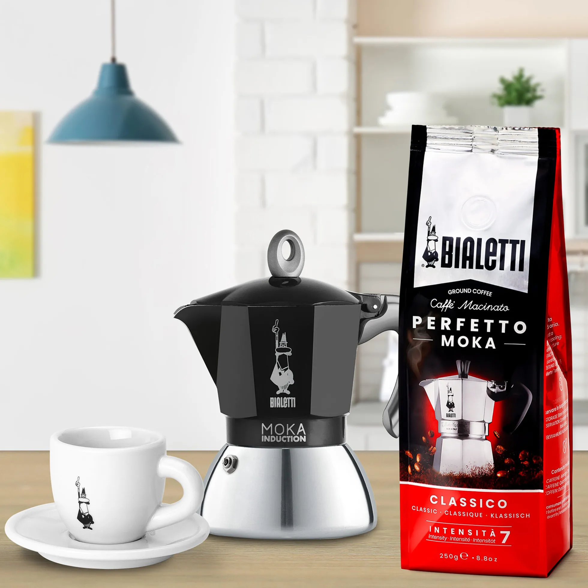 Moka espressokande til induktion, 4 kopper