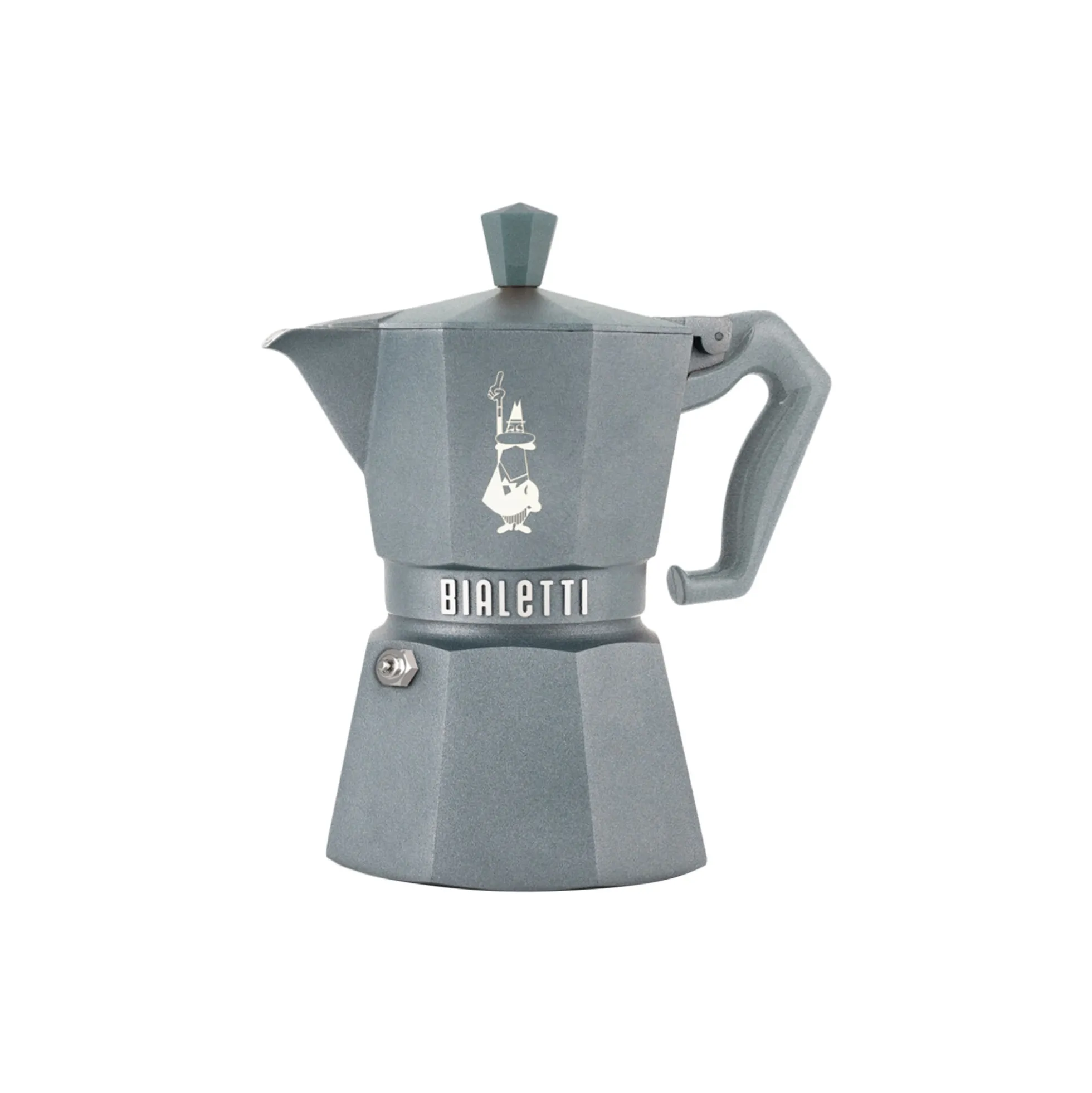 Moka Exclusive Full Induction espressokande 3 kopper, grå