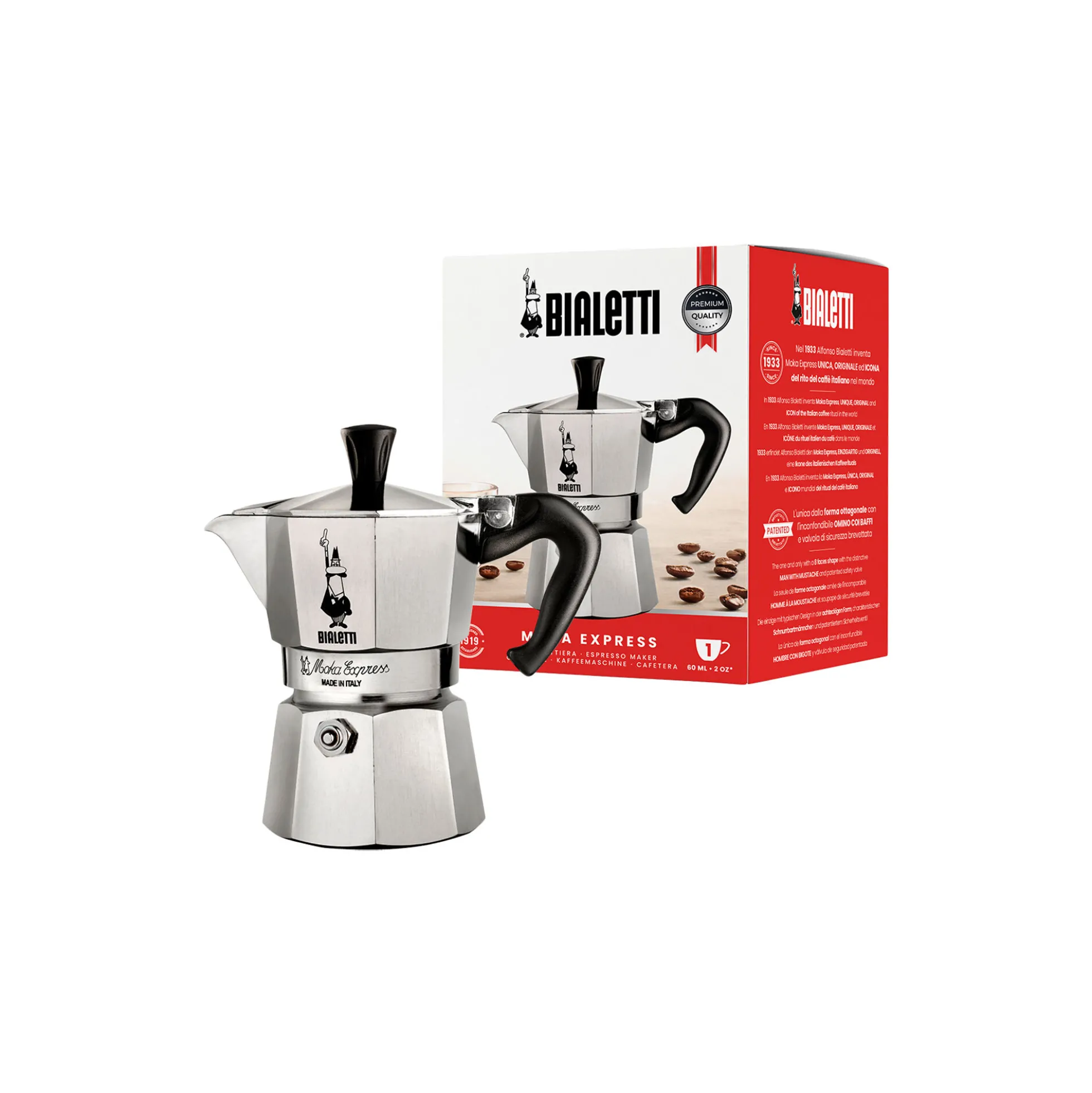Moka Express espressokande, 1 kop