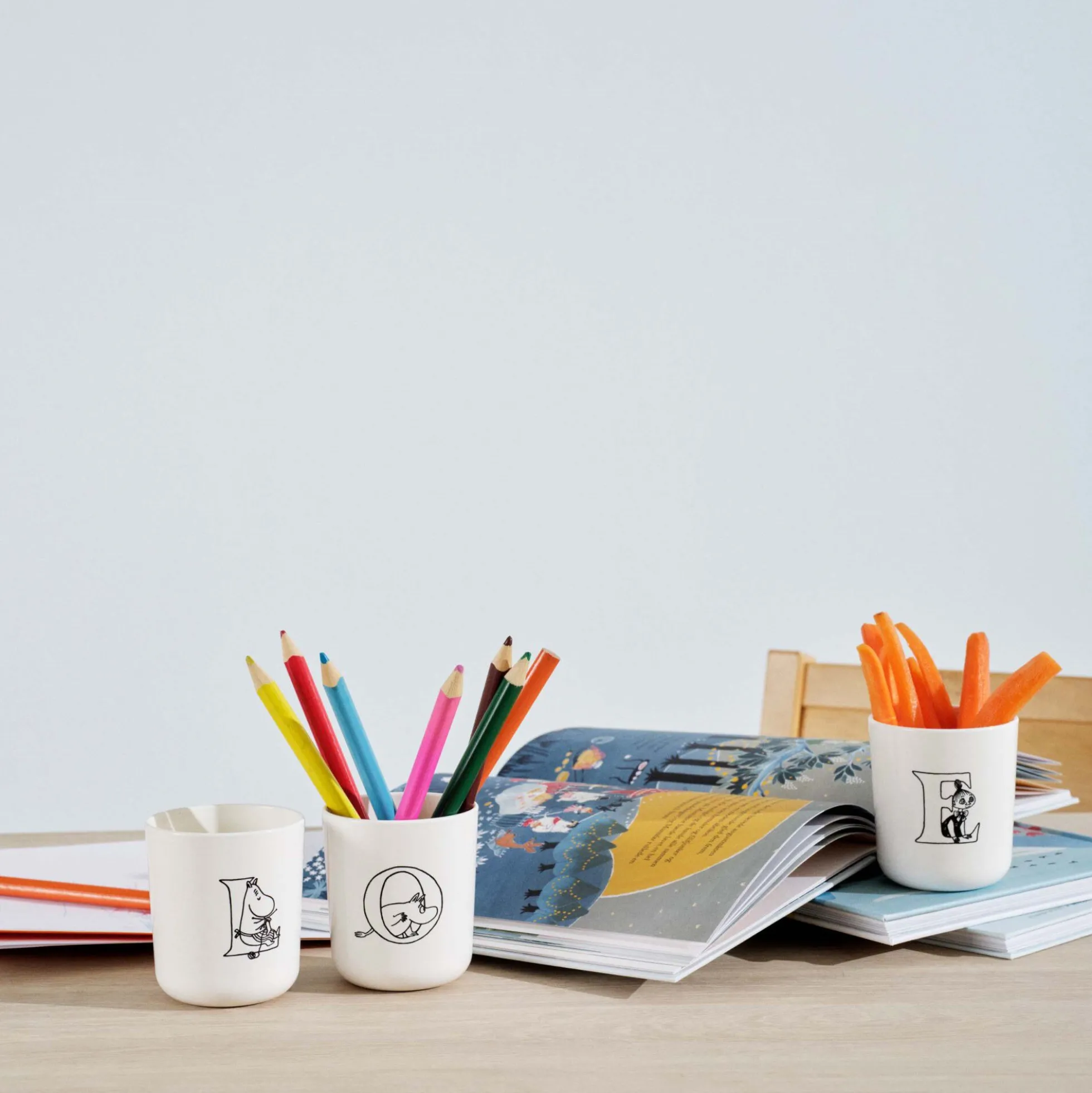Moomin ABC kop E, moomin white