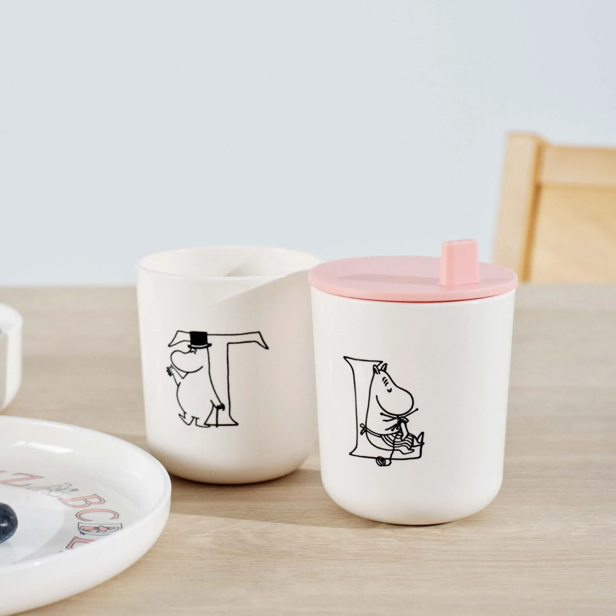 Moomin ABC kop L, moomin white