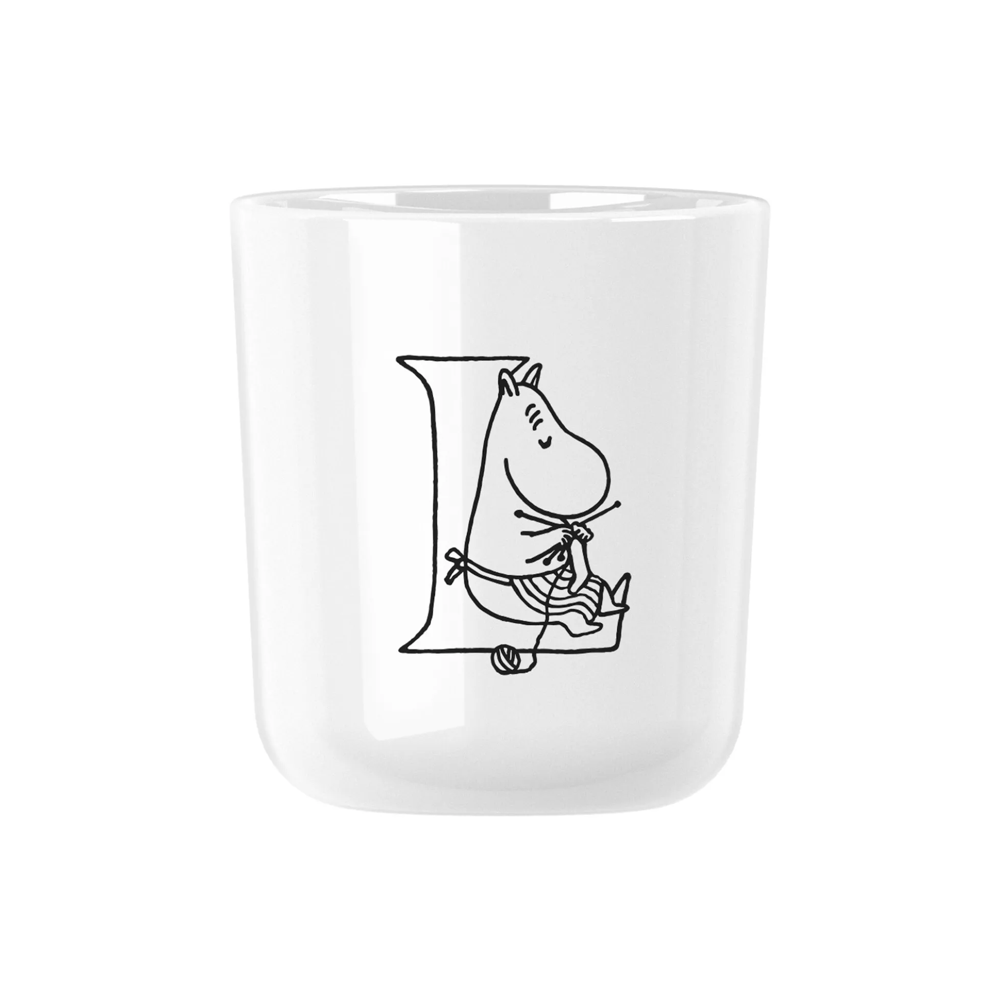 Moomin ABC kop L, moomin white