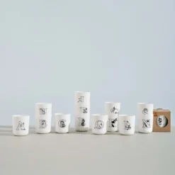 Moomin ABC kop N, moomin white