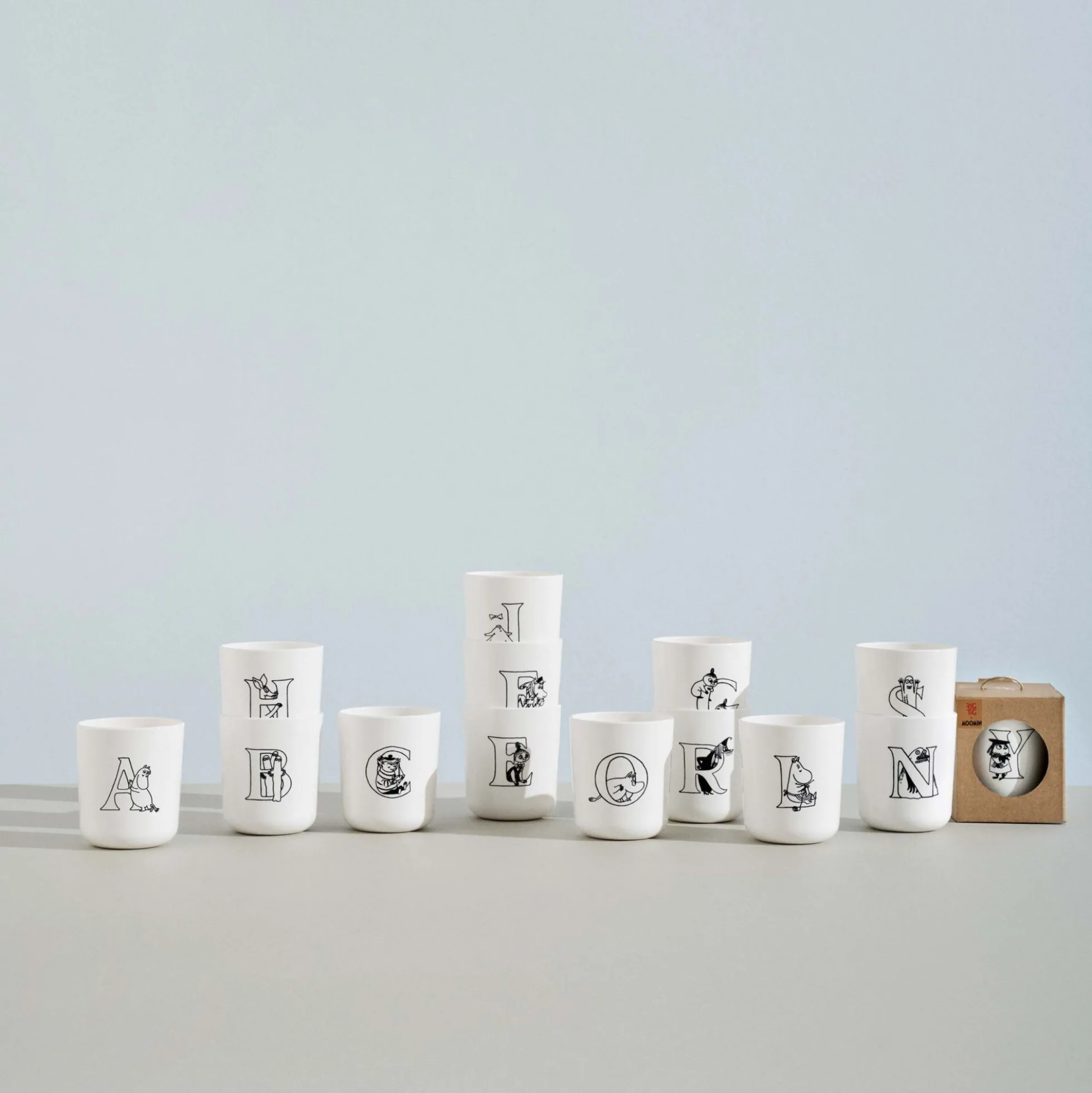 Moomin ABC kop N, moomin white