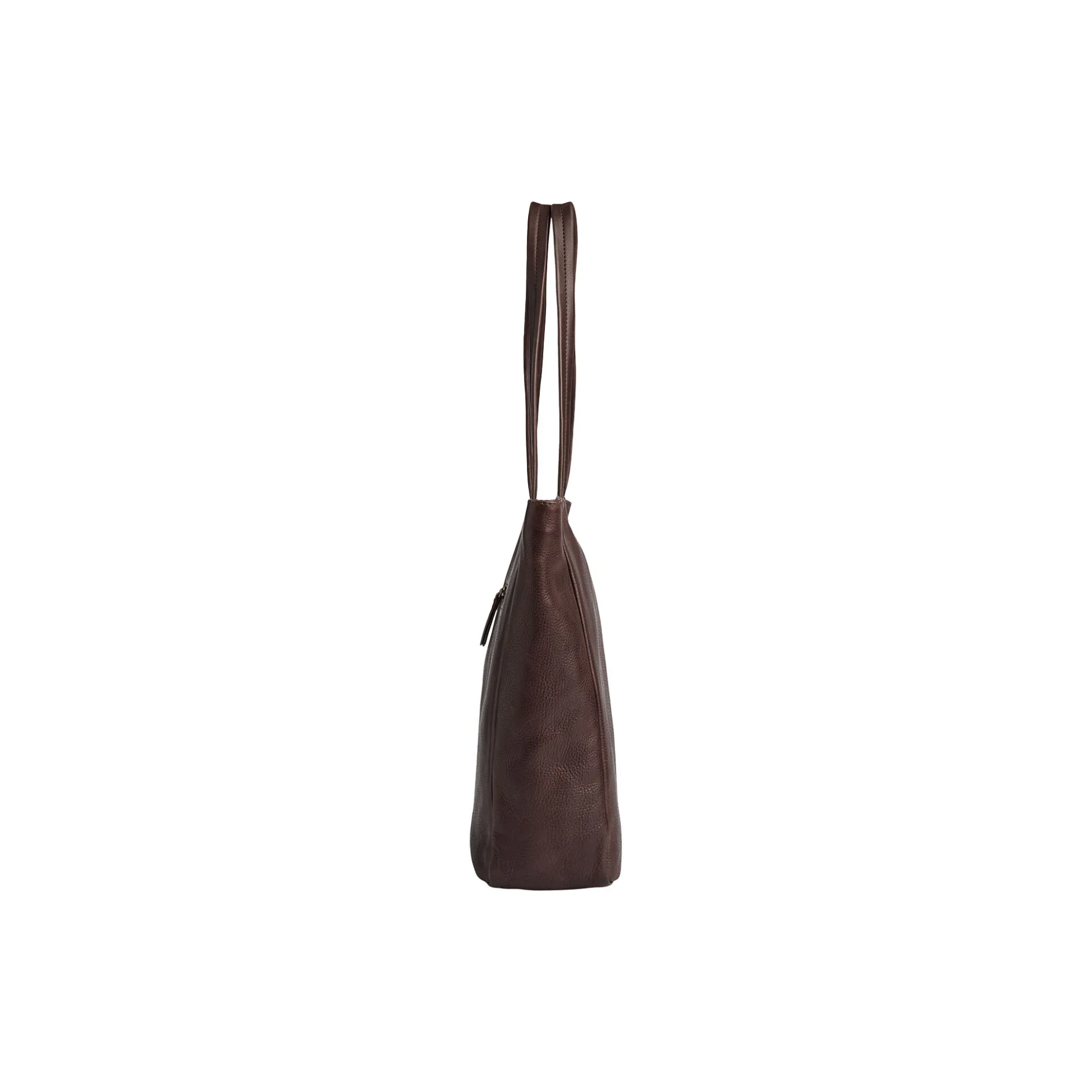 MorganMBG Shopper Soft Vintage, chocolate brown w/br. gold