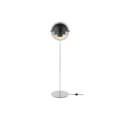 Multi-Lite Floor Lamp, black semi matt/chrome