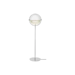 Multi-Lite Floor Lamp, white semi matt/chrome