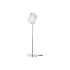 Multi-Lite Floor Lamp, white semi matt/chrome