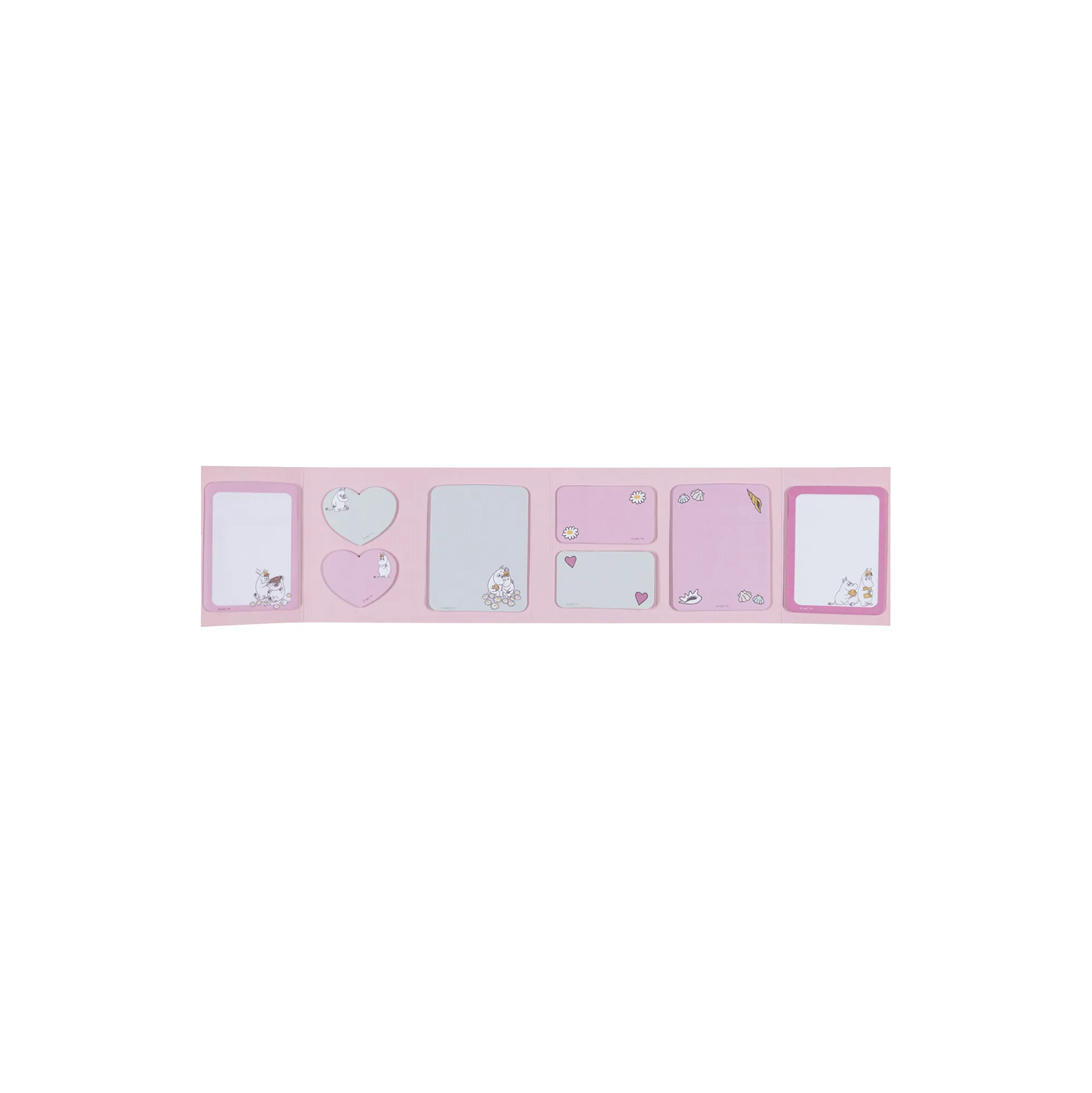 Mumi formskårne sticky notes-sæt Kærester