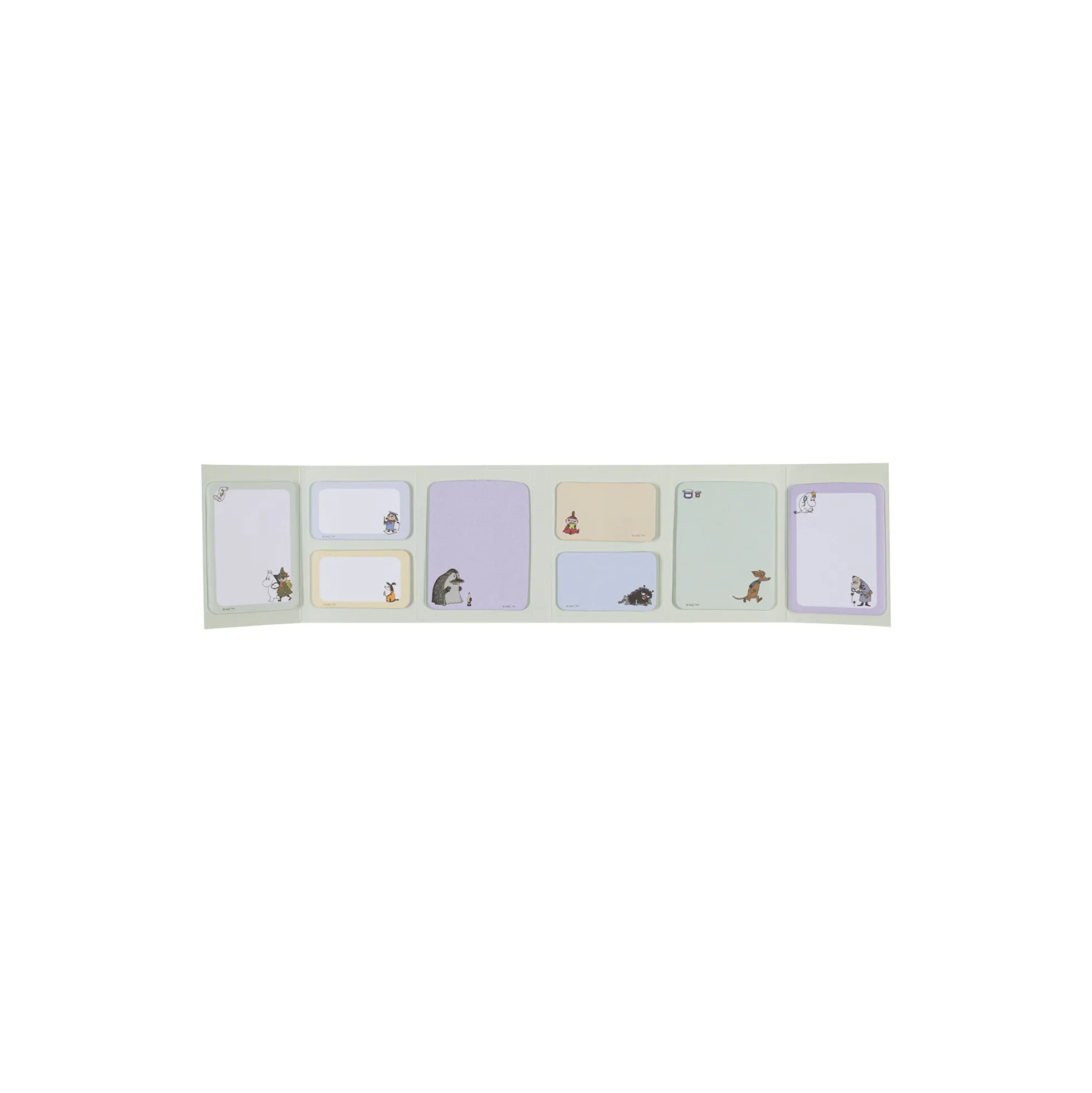 Mumi formskårne sticky notes-sæt