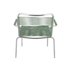 Mya Outdoor Lounge Chair with Armrests, sage green