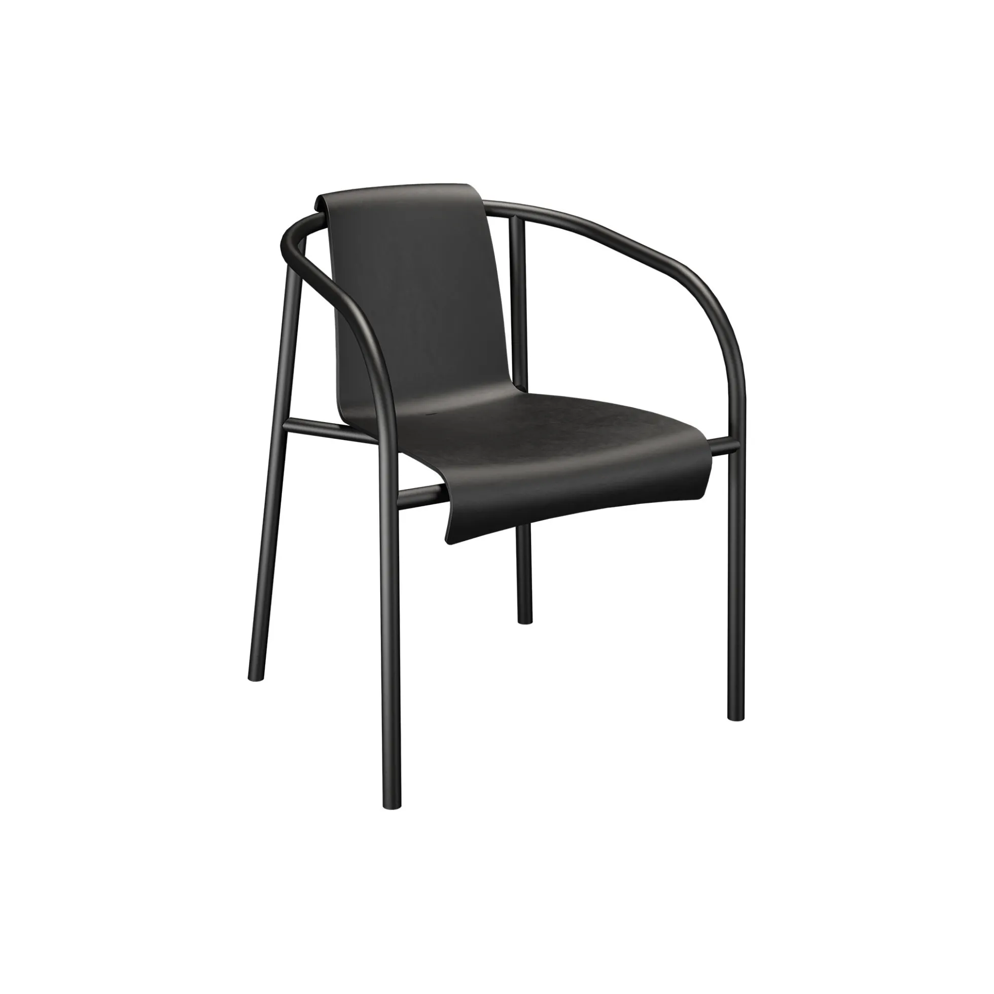 NAMI spisebordsstol med armlæn, black