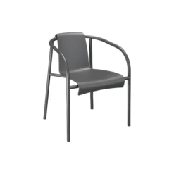 NAMI spisebordsstol med armlæn, dark grey