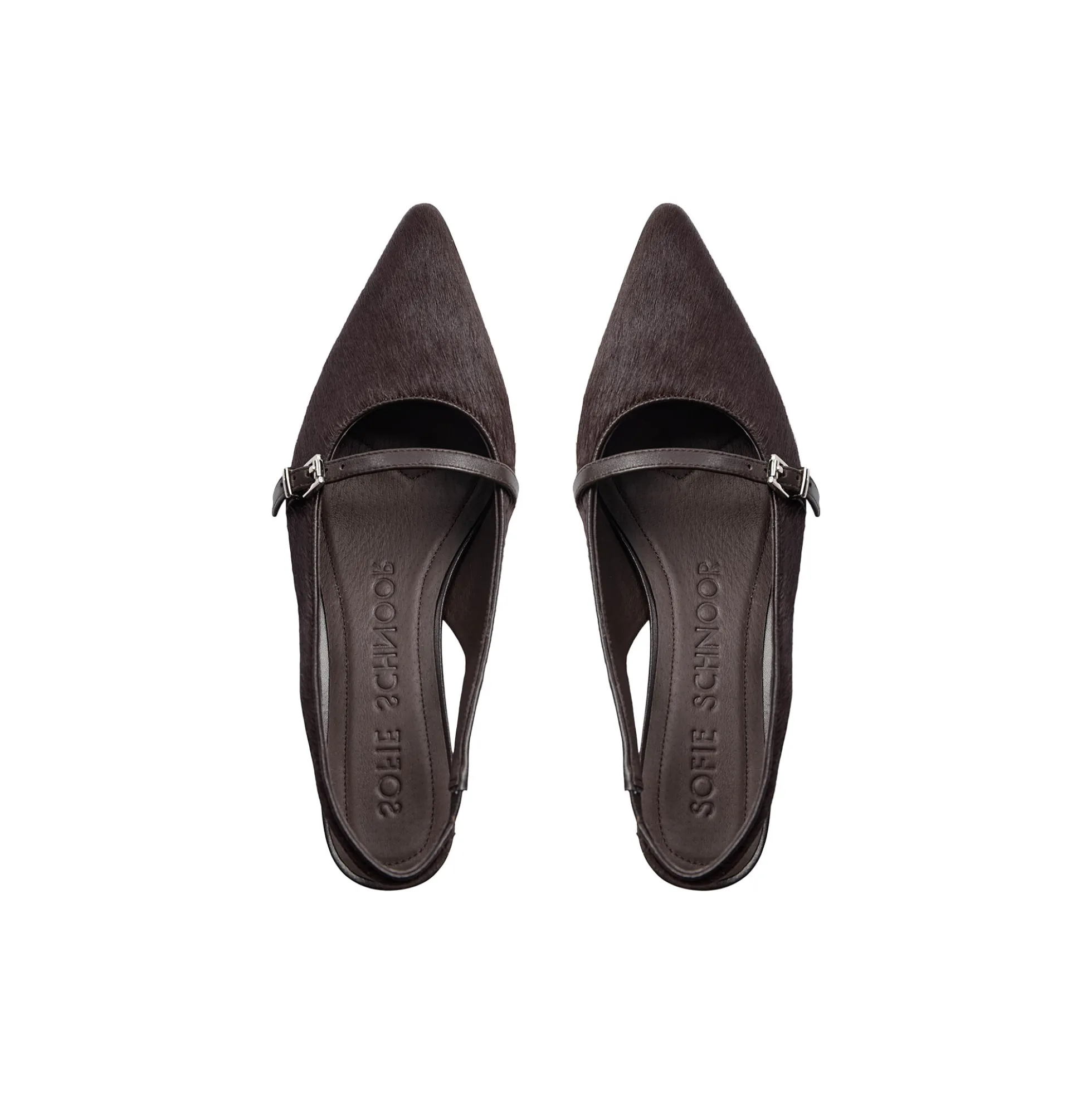NANYSW SLINGBACK, dark brown