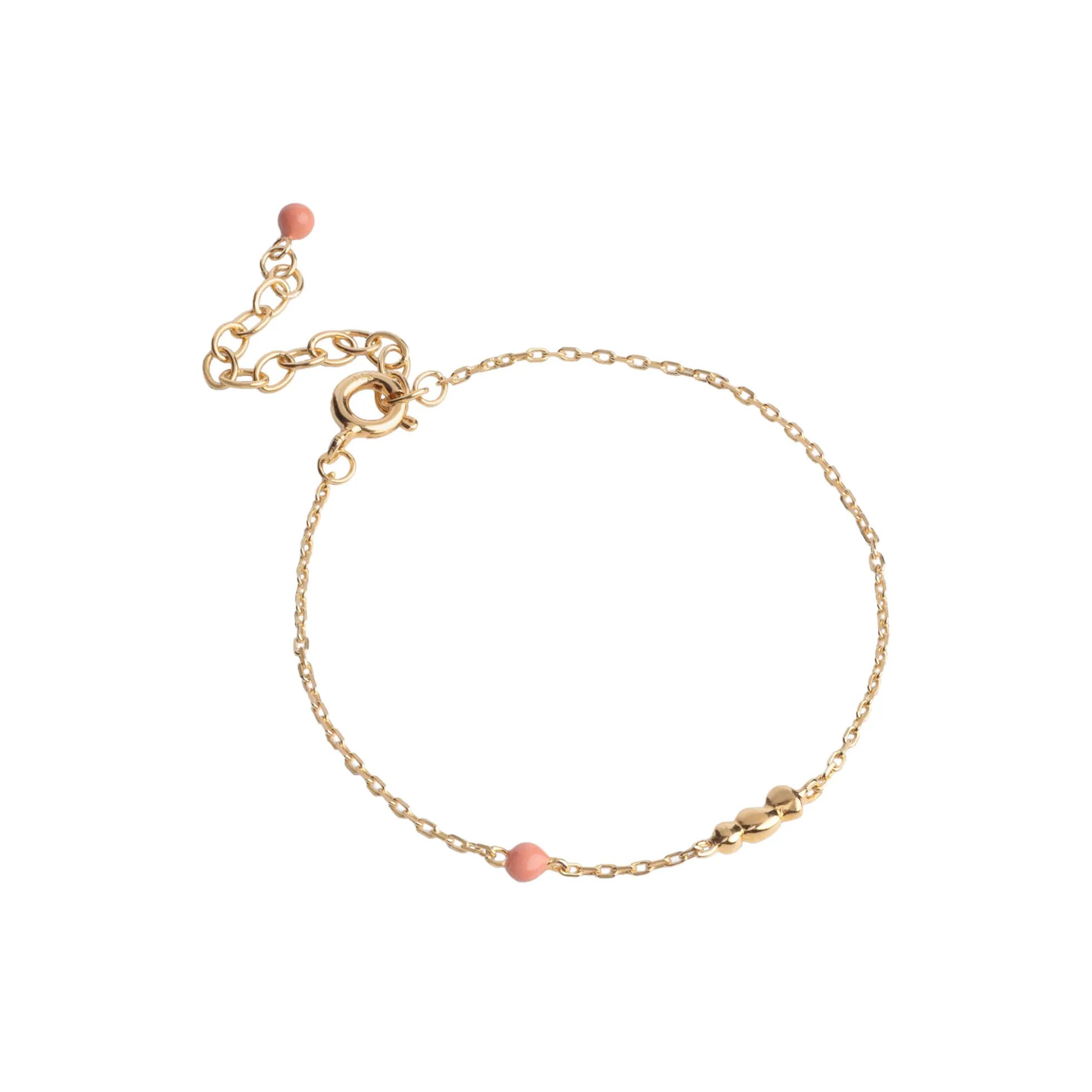 Nara armbånd, light coral