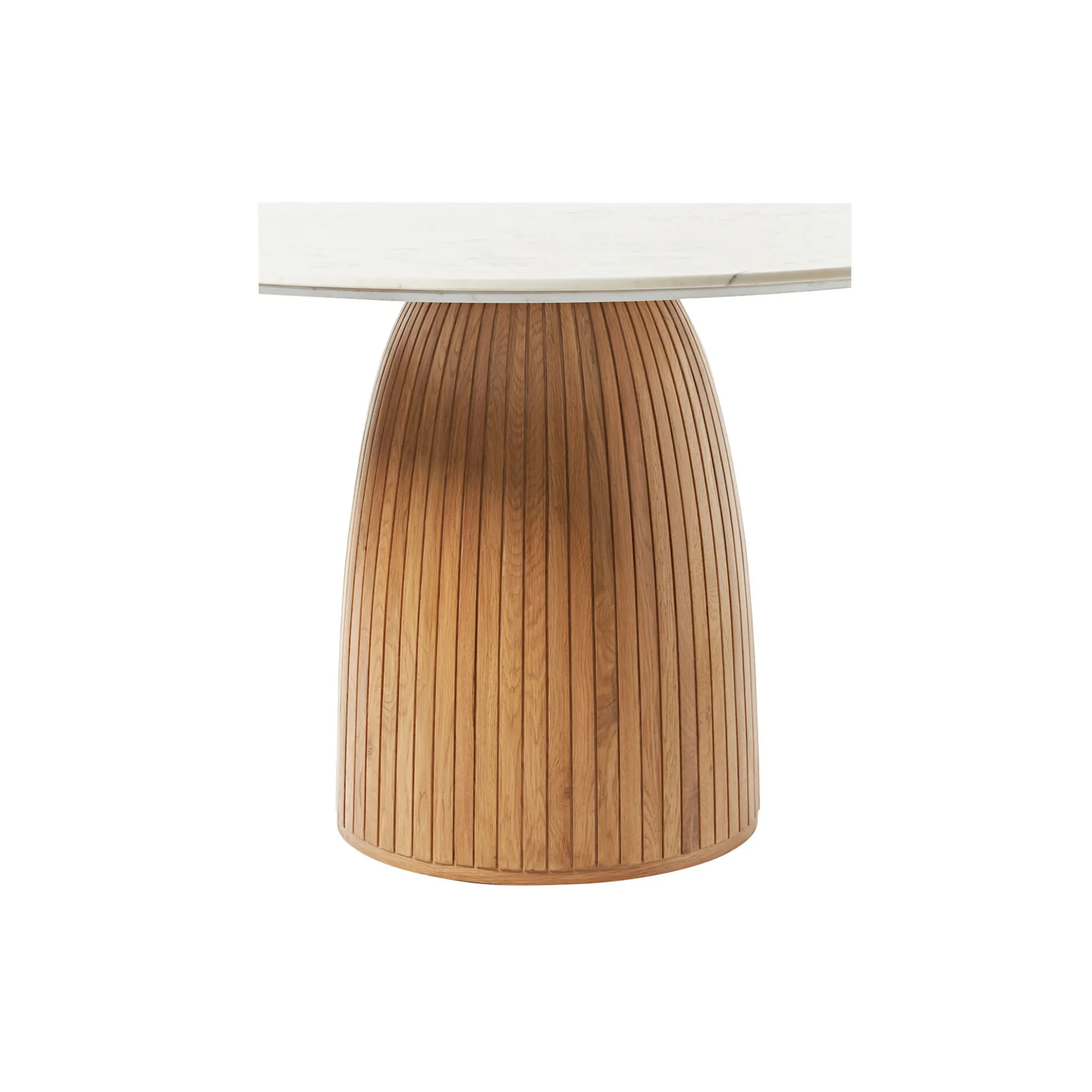 Nelly Round Dining Table, white marble