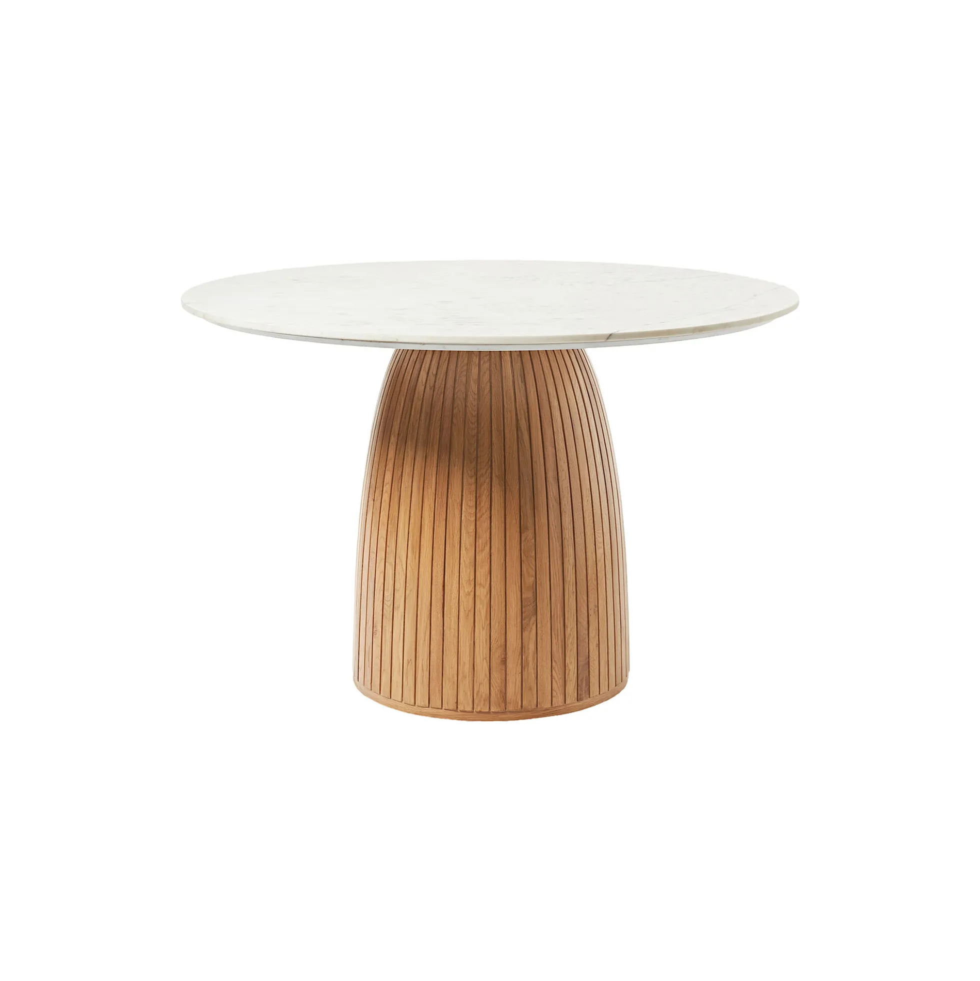 Nelly Round Dining Table, white marble