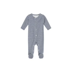Newborn Stripe Suit, navy/offwhite