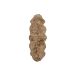 Newzealandsk langhåret lammeskind, taupe